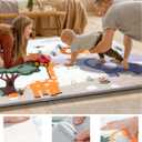 TINYHARBO Premium Foam Baby Play Mat 50" x 50" – Removable & Machine Washable Cover, Extra Thick Padding Playpen Mat, Non-Slip Crawling Mat, Easy to Clean for Infants, Toddlers & Babies