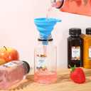 Janisfirst 48Pcs 8 oz Empty Plastic Juice Bottles with Caps,Reusable Clear Homemade Water Bottles Containers with Black Tamper Evident Caps for Juicing, Smoothie, Milk,Drinking and Other Beverages