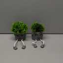 Set of 2 Artificial Succulent Plants in Pots, Fake Plant Faux Succulents Office Desk Decor, Mini Potted Succulents Coffee Table Decor for Women, Cute Decorations for Work Office SmallPlant