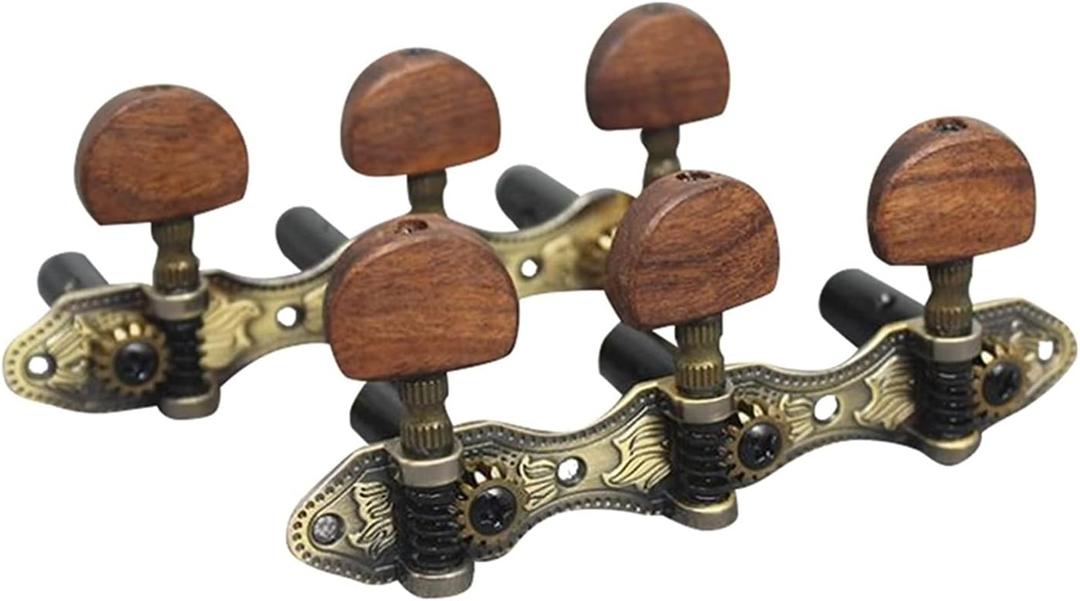 2Pcs(L&R) Acoustic Classical Guitar Machine Heads Tuning Keys Pegs String Tuners Guitar Machine Heads Knobs