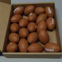 Hxezoc Mini Football Stress Balls 20 Packs Football Foam Sports Balls Small Squeeze Anxiety Bulk Toy Ball for Kids Football Birthday Party, School Carnival Party Supplies