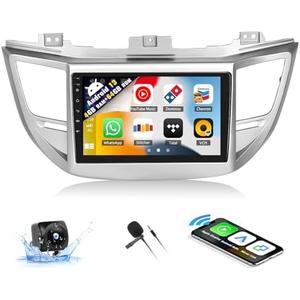 SIXWIN 4G+64G Android 13 Car Stereo for Hyundai Tucson 2015-2018 9 Inch Touch Screen with CarPlay Android Auto Mirror Link UI Bluetooth FM GPS Navigation WiFi FM SWC Shot Cut Backup Camera MIC SIXWIN 4G+64G Android 13 Car Stereo for Hyundai Tucson 2015-2018 9 Inch Touch Screen with CarPlay Android Auto Mirror Link UI Bluetooth FM GPS Navigation WiFi FM SWC Shot Cut Backup Camera MIC
