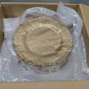DaYammi 60Pcs Gold Plastic Plates-Elegant Gold Plates Disposable & Reusable-Heavy Duty Plastic Plates for Party Including 30 Dinner Plate, 30 Dessert Plate for Weddings,Dinner Parties