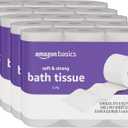 Amazon Basics Soft and Strong 2-Ply Toilet Paper, 30 Ultra Rolls = 120 Regular Rolls, Unscented, 340 Sheets, FSC Certified