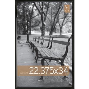MCS Trendsetter 22.75x34 Poster Frame Black High-Gloss, Vertical & Horizontal Wall Hanging Large Picture Frame for Photos, Posters & Art Prints (1-Pack)