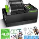 A1 Professional Rock Tumbler Kit, 4LB Extra-Large Barrel with Cutting-Edge Brushless Motor, Adjustable Speed & Timer, Durable Metal Base for Adults & Rock Collectors – Includes Full Accessories