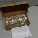 Mega Handles Buena Gold Privacy Door Knob - 1 Pack Reversible Interior Gold Door Knob, Heavy Duty Bed and Bath Door Knobs with Privacy Lock, Fits All Standard Door Sizes - Satin Brass