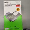 Belkin 2-in-1 Wireless Charging Pad with MagSafe 15W, Fast Charging iPhone Charger - Wireless Charging Station for iPhone 17, 16, 15, and 14 Series, AirPods, and Other MagSafe Enabled Devices - Black