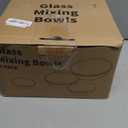 Luvan Borosilicate Clear Glass Mixing Bowls with Lids Set of 4 (0.53qt, 1.1qt, 2.1qt, 3.7qt), Space Saving Nesting Bowls Large Kitchen Salad Bowls for Meal Preping,Baking,Mixing,Dishwasher Safe (Transparent Green)