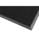 NoTrax 345 Scraper Outdoor Brush Mat, Natural Rubber Doormat for Outdoor Year-Round Use, Heavy-Duty, Durable, Beveled Edges, 36'' x 60'' Black, 345S3660BL
