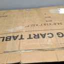 32x20IN Double-Shelves Grill Table, Outdoor Grill Cart for Blackstone Griddle, Movable Pizza Oven Table Cart for Outside Patio, Kitchen Cooking Food Prep Table for Party