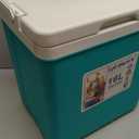 11Qt 19Qt Insulated Portable Cooler Leak-Proof Ice Chest Lunch Box Hard Coolers with Extra Ice Pack for BBQ, Camping, Pincnic (17qt, Green)