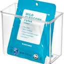 iDesign Adhesive Organizer Bin - Damage-Free Hanging for Kitchen, Bathroom, or Office - Clear