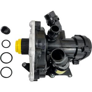 06L121111H Electrical Water Pump w/Thermostat Housing Compatible with Audi A3 A4 A5 A6 Q3 Q5 Q7 S3 TT, VW Golf GTI Jetta Passat Arteon Atlas Beetle Tiguan, 1.8L 2.0L, Replaces 06L121011