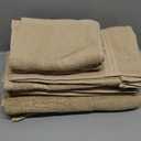 8-Piece Towel Set - 100% Cotton, Super Soft & Highly Absorbent - Includes 2 Bath Towels (27x54), 2 Hand Towels (16x28), 4 Washcloths (13x13) - Beige