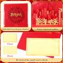 4 Pcs Happy Chinese New Year Cards 2026 Year of The Horse Cards with Envelopes 3D Golden Fu Pop up Card Lunar Greeting Card for Women Men Spring Festival Gifts (Classic Style)