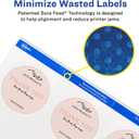 Avery Printable Blank Round Labels, 2.5" Diameter, Matte White, 225 Customizable Labels (22562)