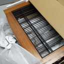 LZRS 6-Panel Extra Wide Wooden Freestanding Dog Gate: Foldable Solid Wood and Steel Wire Chew Resistant Safety Barrier for Doorways, Stairs, and Open Long Spaces Indoor Use, Cherry