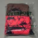 OVESPORT 3 Pack Tie Dye Seamless High Waisted Workout Leggings for Women Scrunch Butt Lifting Yoga Gym Athletic Pants (Small, Brown/Black/Light Red)
