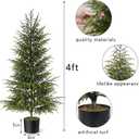 1 Pcs 4FT Artificial Christmas Norfolk Pine Tree for Front Porch Decoration