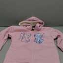Disney Lilo & Stitch, Minnie Mouse Girls Sherpa Zip-Up Hoodie Graphic Print Design Hooded Sweatshirt for Kids & Toddlers (6, Light Pink)