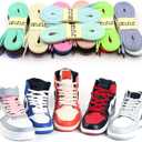 DELELE Flat Shoe Laces for Sneakers: 6/25 inch Narrow Athletic Shoelaces 2 Pair (12 Fruit Green)