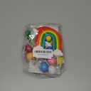 Rainbow Cake Topper Color Balloons Clouds 37 Piescs Cake Topper Set for Colorful Rainbow Watermelon Theme Birthday