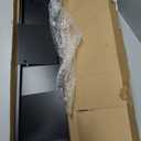 Office Cubicle Shelf Storage Organizer Hanging File Organizer Cubicle Hanging Shelf Accessories Storage Bookshelf with Hooks for Home Desk (24", Black)