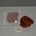 ILUU 2Pcs Orange Red Hair Bun Extensions Wavy Curly Messy Synthetic Chignon Hairpiece Easy Bun Hair Pieces for Women Hair Updos for Women Girl, Copper Red