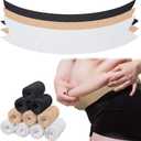 Wesnoy 10 Pcs Tummy Liners for Sweat Rash Cotton Under Belly Sweat Liners Under Belly Absorber Pads Band for Skin Rash(3 Colors,XXL)
