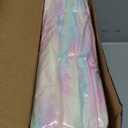 Ophanie Soft Fluffy Shaggy Rugs for Bedroom Living Room Dorm Nursery Home Decor Aesthetic,Color Light Rainbow,Size 4' x 6'