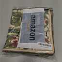 ISAENNE Design Linen Square Throw Pillow Covers 18"x18" Pack of 2, Yellow Green French Cushion Covers with Red Rose Floral Pattern Decoration Pillowcases for Bed, Living Room, Outdoor, Car