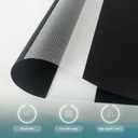 Cordless Zebra Blinds for Windows (25" W X 72" H, Black) Free-Stop Zebra Roller Shades Dual Layer Light Filtering Privacy for Day and Night, Light Control for Home, Bedroom, Office