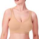 Bali Women's Comfort Revolution Wireless Bra, ComfortFlex Fit Full-Coverage Bra, DF3488 (Nude)
