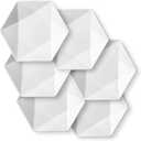 Delling Appetizer Plates Set  Porcelain 7 inch White Dessert/Serving/Salad Plates  Dinnerware Dishes Set for Snacks, Pasta, Side Dishes  Set of 6