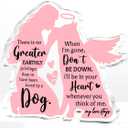 2 x Dog Pet Memorial Ornament Remembrance Gifts Loss of Dog Sympathy Gift Pink Angel Shape Decor Ornament for Dogs Puppy Keepsake Remembrance Decor for Pet Lover