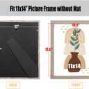 kennethan 11x14 Picture Frame Gray Set of 5, Wooden Poster Frame for Wall Mounting Display for Home, Office,Gallery,Holiday with Photos, Posters, Puzzles