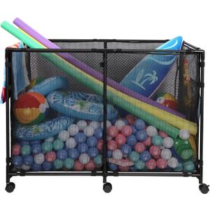 271 Gallon pool storage | For Outdoor Pools/Decks/Beaches, Stores Swimming Rings/Floaters & More, With Lockable Wheels, Portable & Space-Saving, Large Size