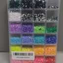 Colorful DIY Resin Rhinestone Kit for Bedazzling,Resin Jelly Rhinestones for Bedazzling,Multicolor Flatback Gems for Diamond Art 3Pcs Jewelry Glue for Bedazzled Nail Art (24000)