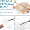 2 Pack Hermit Crab Water Tank, Cage Accessories With Climbing Ramp, Aquarium Salt Water Pool for Small or Medium Habitat Home Transparent