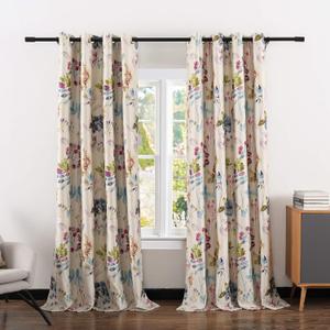 Leeva Wide Blackout Curtains and Drapes for Bedroom, Linen Classic Purple and Green Leaves Darkening Curtain Panels for Patio and Studio Windows, 52 x 84, 2 Panels Leeva Wide Blackout Curtains and Drapes for Bedroom, Linen Classic Purple and Green Leaves Darkening Curtain Panels for Patio and Studio Windows, 52 x 84, 2 Panels