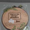 Zopeal 2 Pcs Woodland Cupcake Stand Wooden Cupcake Stand Decoration Western Cake Holder Camping Cake Holder for Woodland Baby Shower Decoration Forest Safari Birthday Party Supplies(Green Leaf)