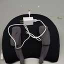 CRECAD Shiatsu Neck Massager with Heat, Electric Deep Tissue Kneading Massage Pillow with 10-Minute Timer for Full Body Muscle Pain Relief, Cordless Portable Cervical Traction Device (Black)