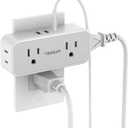20W PD Surge Protector Outlet Extender, TESSAN Multi Plug Splitter with 4 Electrical Outlets 3 USB Ports(1 USB C), Multiple Plug Wall Expander for Home Office Dorm Room Essentials