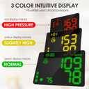 Wrist Blood Pressure Monitor -Bp Monitor, Automatic Blood Pressure Cuff 13.5-19.5 cm, High Accuracy, Backlit LCD Screen - 2 * 99 Sets of Memory for Home/Travel/Office Use