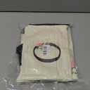 AYGE Personalized Initial Canvas Beach Bag Cosmetic Bags, Tote Bag, Makeup Bag, Gifts for Sister Mom Teacher Bridesmaid