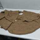 48 inch Christmas Tree Skirt: Diamond Edge Knit Tree Skirt for 7.5ft Tree, Western Brown Tree Skirt, Vintage Tree Skirts, Rustic Farmhouse Christmas Decorations