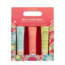 Pacifica Juego de lavado facial  Set de regalo de cuidado de la piel Preppy para vacaciones | Ilumina, tonifica y limpia profundamente | Glow Baby, Kale Detox y espuma marina | Paquete de 3