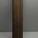 LazBlinds No Tools No Drill Cordless Bamboo Roman Shades, Privacy Window Treatment, Roll Up Bamboo Blinds for Windows 33'' W x 64'' H, Driftwood