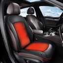 FLORICH Car Seat Pad Cold Weather Driver Comfort Seat Cushion Plush Full Back and Seat Cushion for Driver or Passenger for Cars Trucks SUV Van, Black